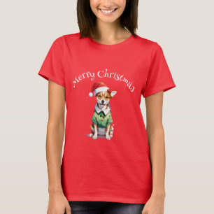 God jul Chihuahua Elf T Shirt