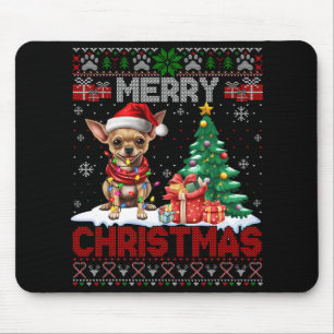 God jul Chihuahua Hund älskare-familjen Ugly Xm Musmatta
