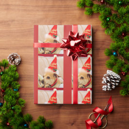 God jul Chihuahua med Party Hat Presentpapper