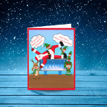 God jul Chiropractor Santa & Elves Holida Helgkort<br><div class="desc">En viskistisk scen där tomten är försvagad och utdragen av sina Elves och Reindeer, som inte är övertygade om att detta är en bra idé. Det här är ett humoristiskt kort för Chiropractor i ditt liv, oavsett om det är din egen Chiropractor eller en familjemedlem eller vän som är en...</div>