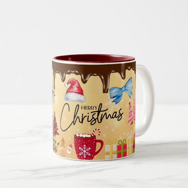 God jul, Choklad Två-Tonad Mugg (Framsida höger)