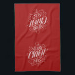 God jul Christian Chalkboard Calligraphy Kökshandduk<br><div class="desc">Vi säger "God jul mycket ofta under säsongen, men ibland glömmer vi ofta var hälsning faktiskt har sitt ursprung. Här är en underbart elegant biet av anpassningsbarnas hand som till ge skrev ett milt nam tillbaka in i Jesus riktning. Art efter professionell calligrapher Ivan Angelic. Biet i texten finns i...</div>