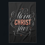 God jul Christian Chalkboard Calligraphy Kökshandduk<br><div class="desc">Ljusa upp namn i ljus och få folk att komma ihåg varför vi säger "God jul". Den här designen kommer i några variationer och på många olika produkter kontrollerar du dem alla för att se exakt vilken riktning du vill välja. Ivan Angeliles professionell kan ses i svart mot vita bakgrunder,...</div>