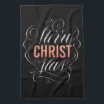 God jul Christian Chalkboard Calligraphy Kökshandduk<br><div class="desc">Ljusa upp namn i ljus och få folk att komma ihåg varför vi säger "God jul". Den här designen kommer i några variationer och på många olika produkter kontrollerar du dem alla för att se exakt vilken riktning du vill välja. Ivan Angeliles professionell kan ses i svart mot vita bakgrunder,...</div>