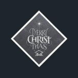 God jul Christian Chalkboard Calligraphy Pappersservett<br><div class="desc">God jul Religiösa Chalkboard Calligraphy, vi säger " God jul hela tiden, men glömmer ofta ursprung i ord. Den här konsten har en originalskrift som i sin unika utformning berättar om julstämningen, helt enkelt och elegant i det moderata kritutseendet. Visa din CHRISTmas-anda för familj och vänner när de komar över...</div>