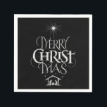 God jul Christian Chalkboard Calligraphy Pappersservett<br><div class="desc">God jul Religiösa Chalkboard Calligraphy, vi säger " God jul hela tiden, men glömmer ofta ursprung i ord. Den här konsten har en originalskrift som i sin unika utformning berättar om julstämningen, helt enkelt och elegant i det moderata kritutseendet. Visa din CHRISTmas-anda för familj och vänner när de komar över...</div>