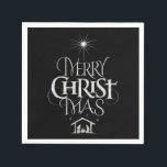 God jul Christian Chalkboard Calligraphy Pappersservett<br><div class="desc">God jul Religiösa Chalkboard Calligraphy, vi säger " God jul hela tiden, men glömmer ofta ursprung i ord. Den här konsten har en originalskrift som i sin unika utformning berättar om julstämningen, helt enkelt och elegant i det moderata kritutseendet. Visa din CHRISTmas-anda för familj och vänner när de komar över...</div>