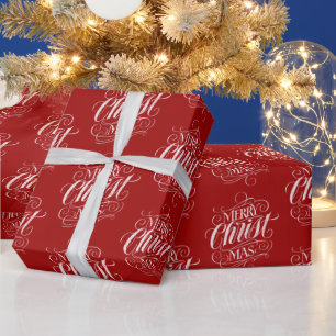God jul Christian Chalkboard Calligraphy Presentpapper