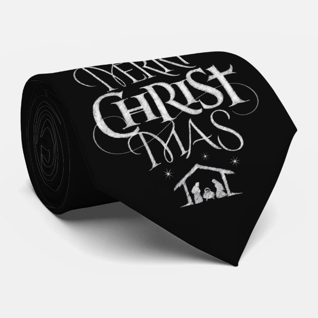 God jul Christian Chalkboard Calligraphy Slips (Rullad)