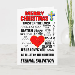 God jul Christian Faith Kort