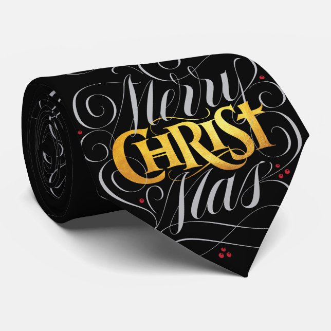 God jul Christian Jesus Kristus Guld Kristus Slips (Rullad)