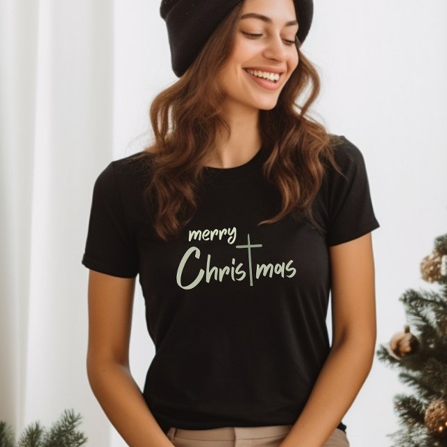 God jul Christian Kor Black T Shirt (Skapare uppladdad)