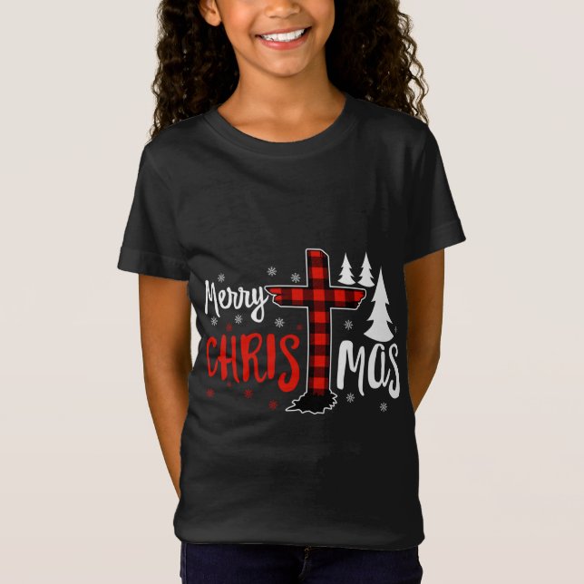God jul Christians Buffalo Play T Shirt (Framsida)