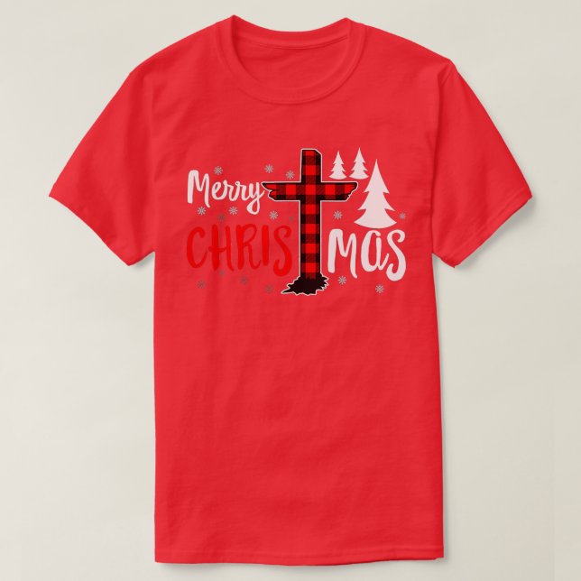 God jul Christians Buffalo Play T Shirt (Design framsida)