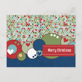 God jul Circle Vykort