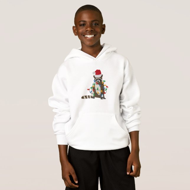 God jul-circoon Santa Hat Julafton Ljus T Shirt (Hel framsida)