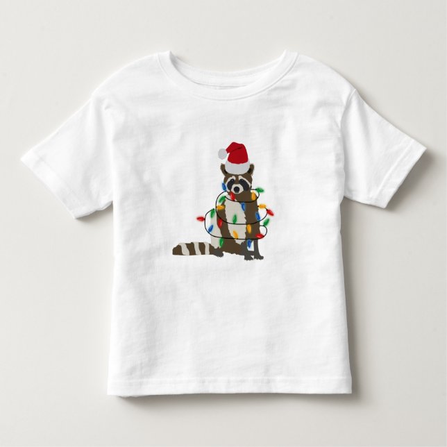 God jul-circoon Santa Hat Julafton Ljus T Shirt (Framsida)