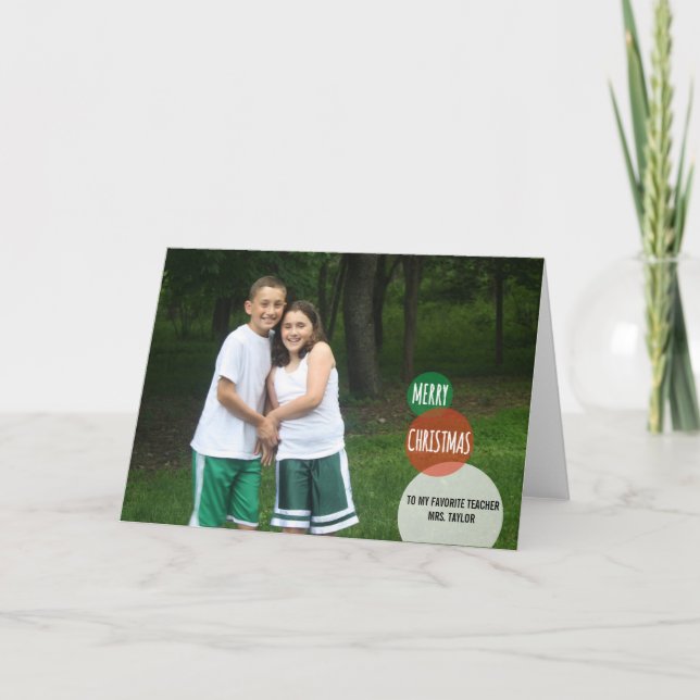 God jul cirklar för dig helgkort (Framsida)