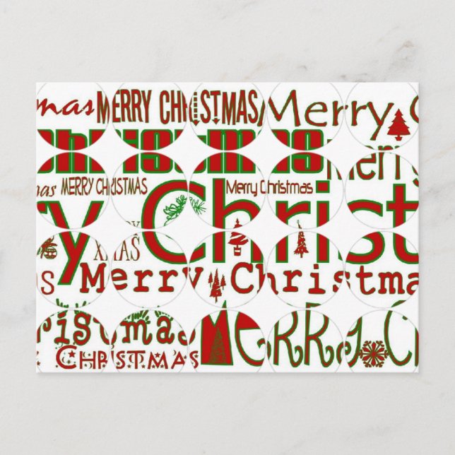 God jul cirklar vykortet helg vykort (Framsida)