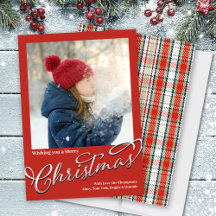 God jul Classic Calligraphy Red Play