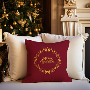 God jul Classic Nordic Red Helgdag Kudde