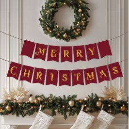 God jul Classic Nordic Red Vimplar