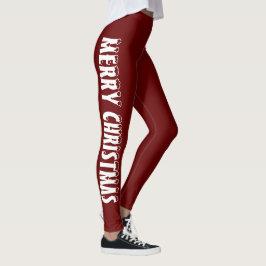 God jul Classic Red vin Leggings