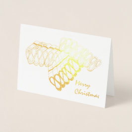 God jul Classic Ribbon Candy Helgdag Julafton Folierat Kort