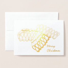 God jul Classic Ribbon Candy Helgdag Julafton Folierat Kort