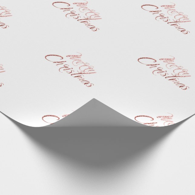 God jul Classy Ro Guld Glitter White Presentpapper (Hörn)