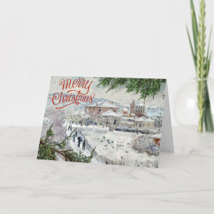 God jul. Claude Monet Foleting Card Kort