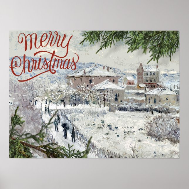 God jul. Claude Monet Poster (Framsidan)