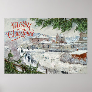 God jul. Claude Monet Poster
