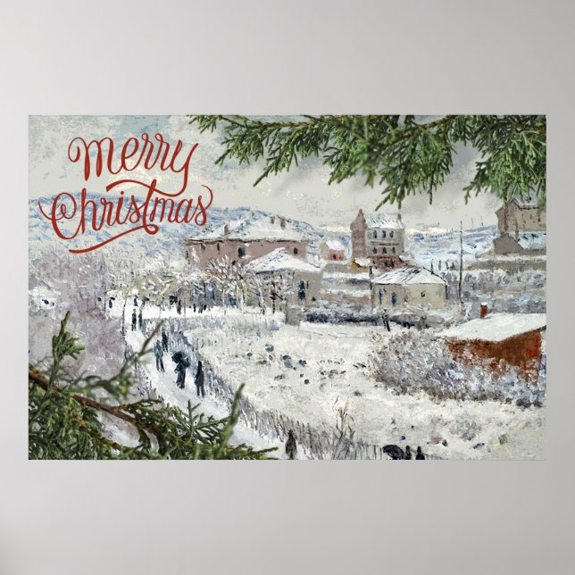 God jul. Claude Monet Poster (Framsidan)