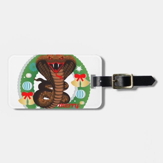 god jul cobra-orm bagagebricka (Horisontell Framsida)