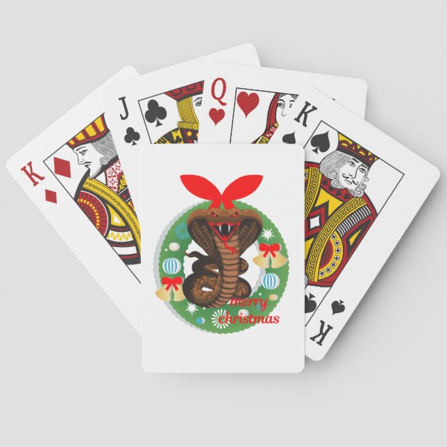 god jul cobra-orm casinokort (Baksidan)