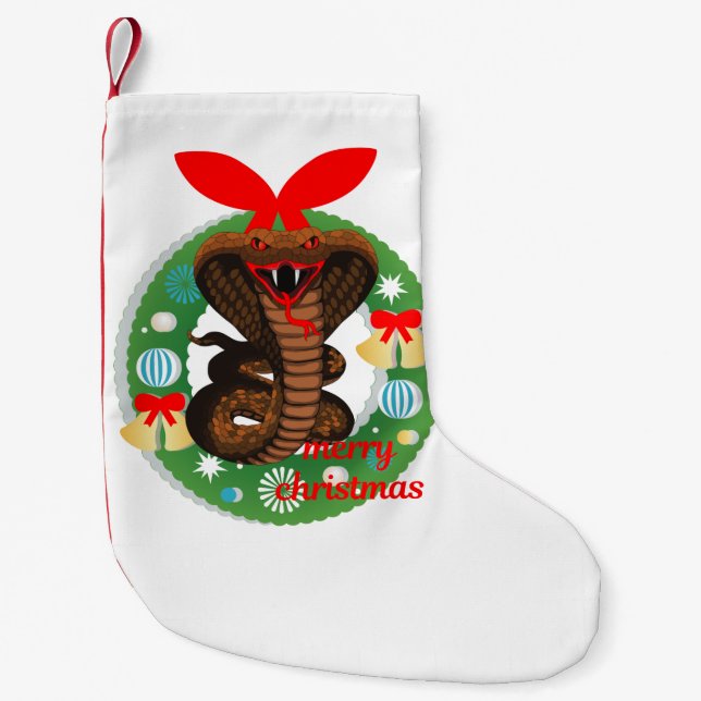 god jul cobra-ormstrumpor liten julstrumpa (Framsidan)