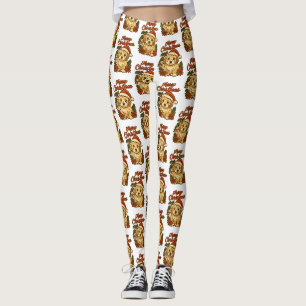 God Jul Cockapoo-design Leggings
