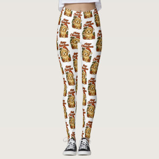 God Jul Cockapoo-design Leggings