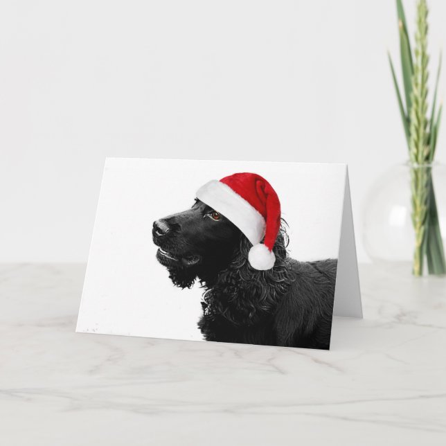 God jul Cocker Helgkort (Framsida)