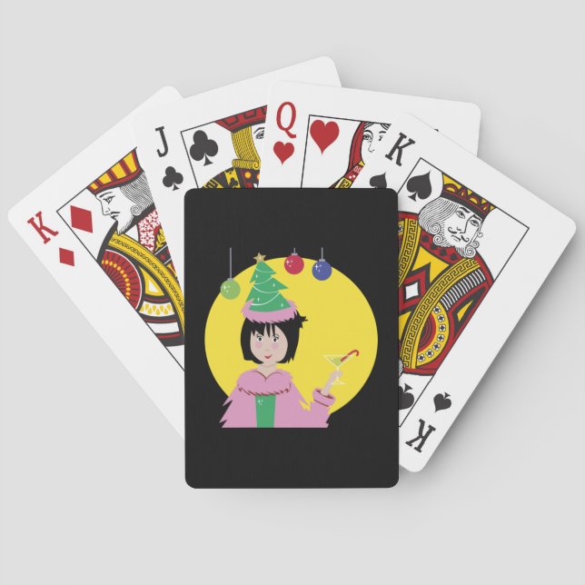 God Jul Cocktail Casinokort (Baksidan)