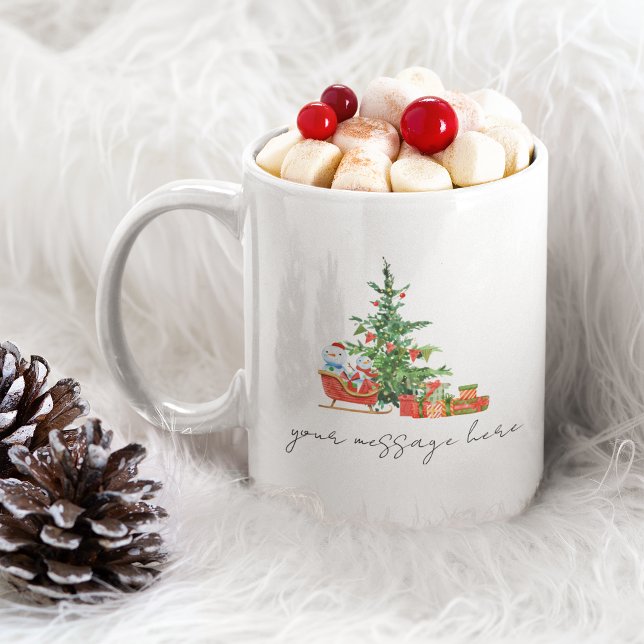 God jul Coffee Mugg Personlig Gift (Merry Christmas Coffee Mug Personalized Gift)