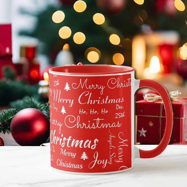God jul Coffee Red Gift Kopp Cocoa Mugg (Skapare uppladdad)