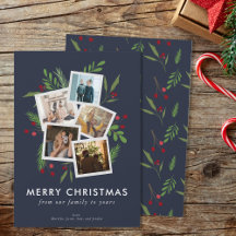 God jul Collage Anpassningsbar Modern Holly
