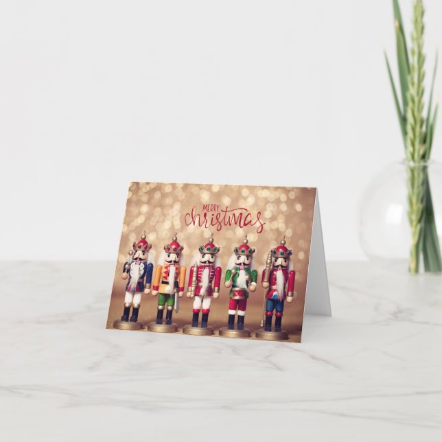 God jul Colorful Nutcrackers Kort (Framsida)