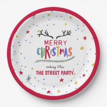 God jul Colorful Reindeer Antlers & Stars