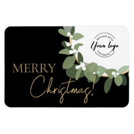 God jul Company Logotyp Guld Black Anpassningsbar  Magnet