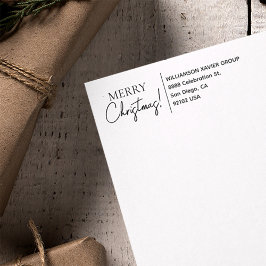 God jul Company Namn Returadress Anpassningsbar  Självfärgande Stämpel