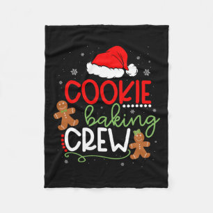 God jul Cookie Baking Crew Ginger Santa Pa Fleecefilt