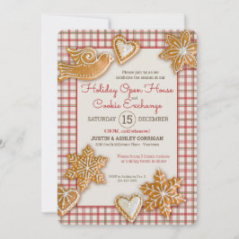 God jul Cookie | Planerad | Helgdag Open House Inbjudningar